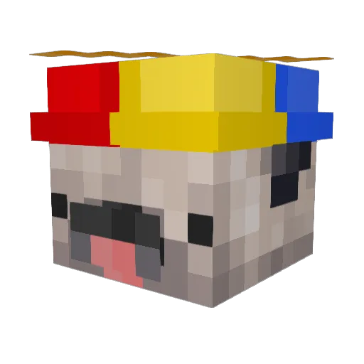 Karal_Username Minecraft avatar head, 3D render