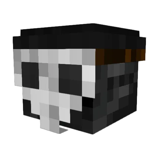 Karam4 Minecraft avatar head, 3D render