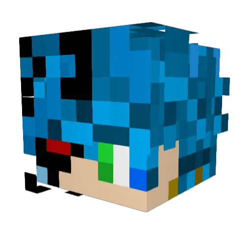 KaramSkillzz Minecraft avatar head, 3D render