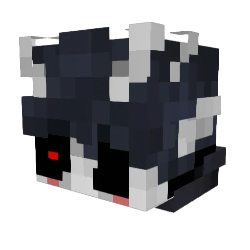 Karamanduko Minecraft avatar head, 3D render