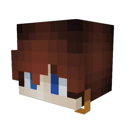 Karambolo Minecraft avatar head, 3D render