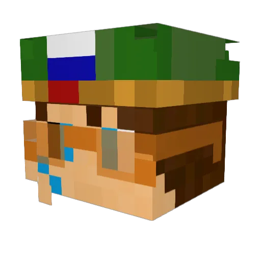 Karambyr Minecraft avatar head, 3D render