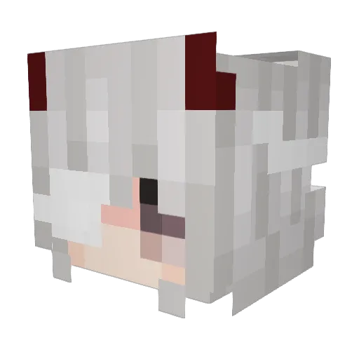 Karamel_K_A Minecraft avatar head, 3D render