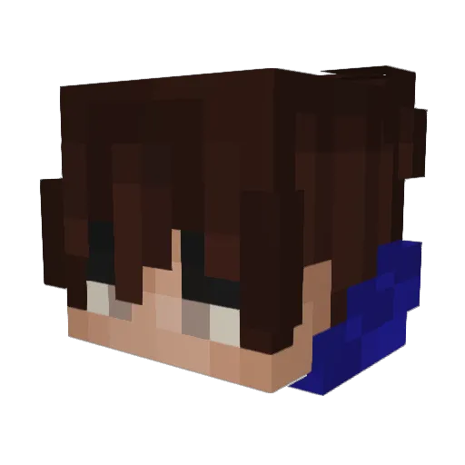 Karamellls Minecraft avatar head, 3D render