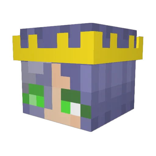 KarameruCC Minecraft avatar head, 3D render