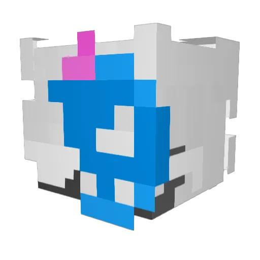 Karan2012 Minecraft avatar head, 3D render
