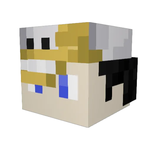 KaranUnderscore Minecraft avatar head, 3D render