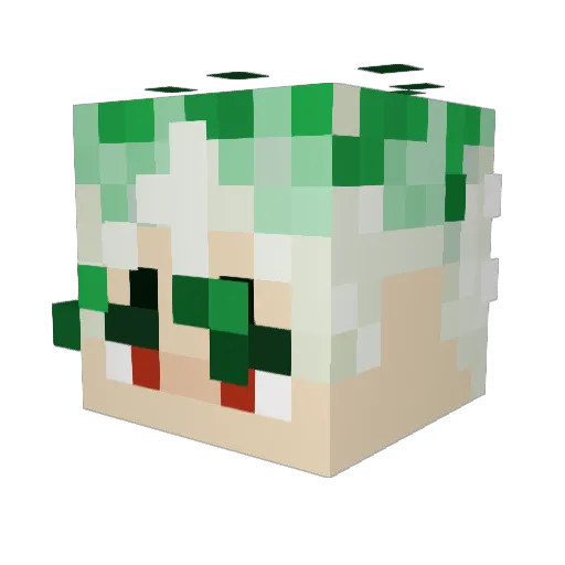 Karanisgreat Minecraft avatar head, 3D render