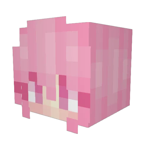 Kararagi Minecraft avatar head, 3D render