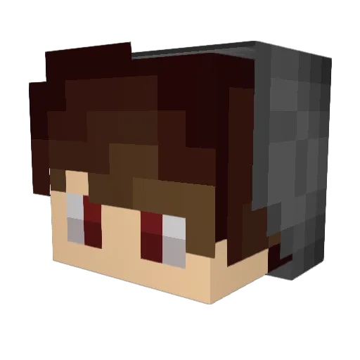 KarasJun Minecraft avatar head, 3D render