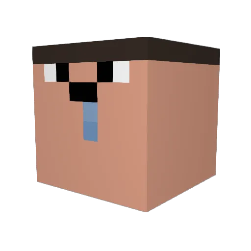 Karasu____ Minecraft avatar head, 3D render