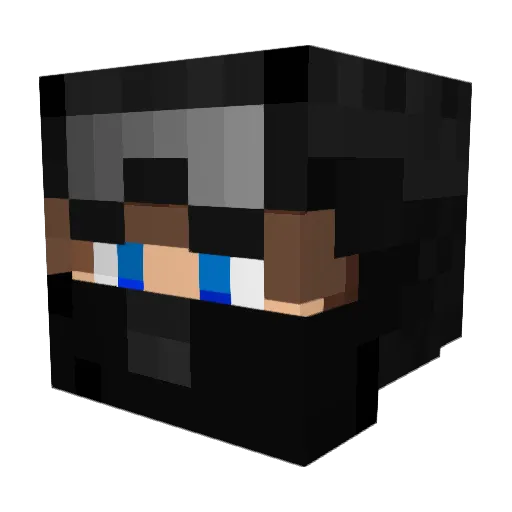 KarateChristian Minecraft avatar head, 3D render