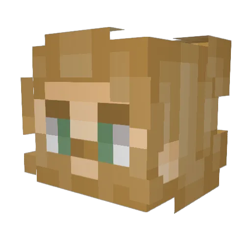 Karate_Paul Minecraft avatar head, 3D render
