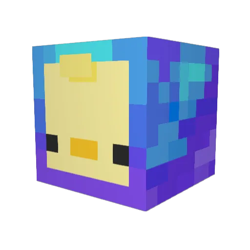 Karatefrans Minecraft avatar head, 3D render