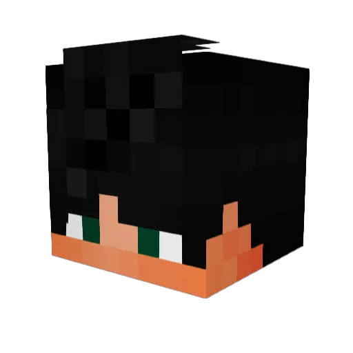 Karatel4ik Minecraft avatar head, 3D render
