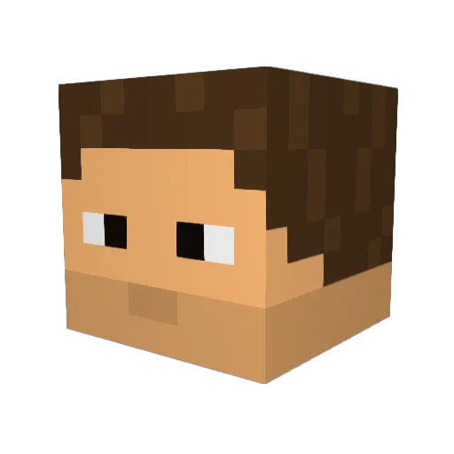 Karatel580 Minecraft avatar head, 3D render