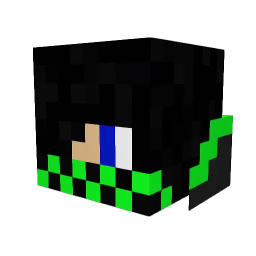 Karatemaster23 Minecraft avatar head, 3D render
