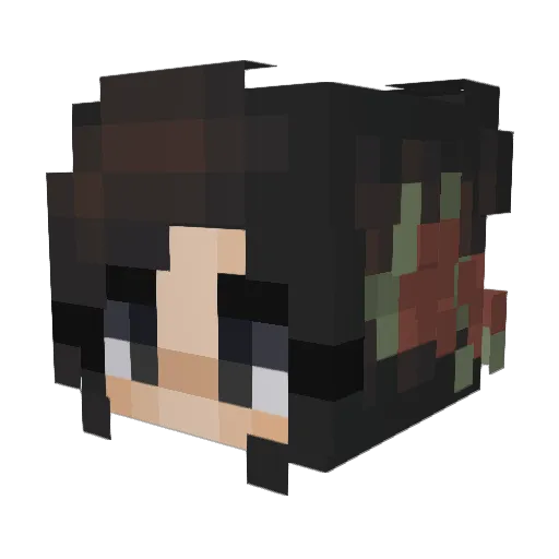 Karayun Minecraft avatar head, 3D render