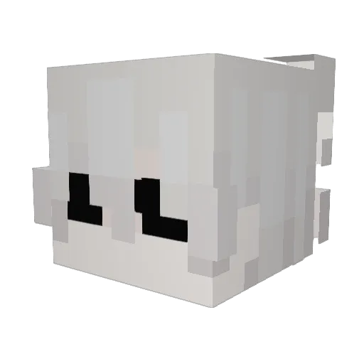 Karbiuratorius Minecraft avatar head, 3D render