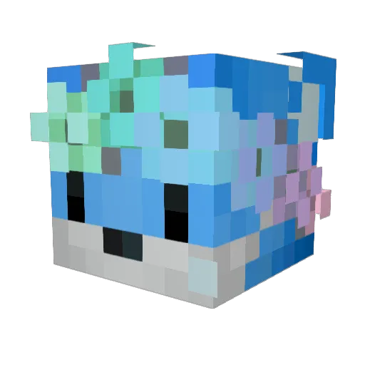 Karceria Minecraft avatar head, 3D render