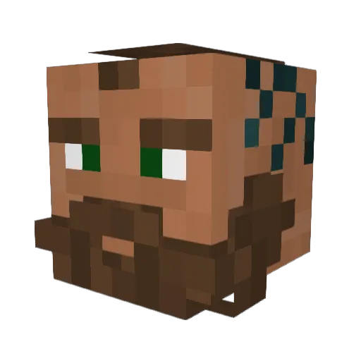 Karci_Kc Minecraft avatar head, 3D render