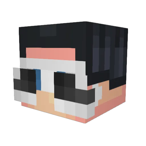 KarcusJ Minecraft avatar head, 3D render