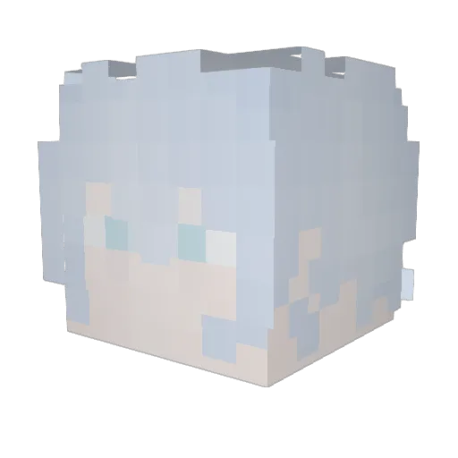 Kardilyus Minecraft avatar head, 3D render