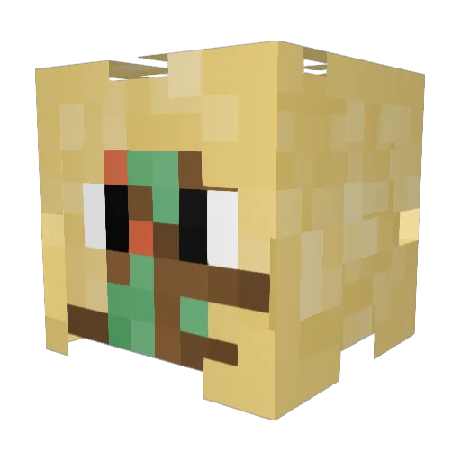 KardoKebap Minecraft avatar head, 3D render