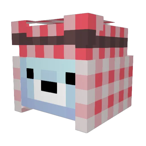 KareemRRT Minecraft avatar head, 3D render