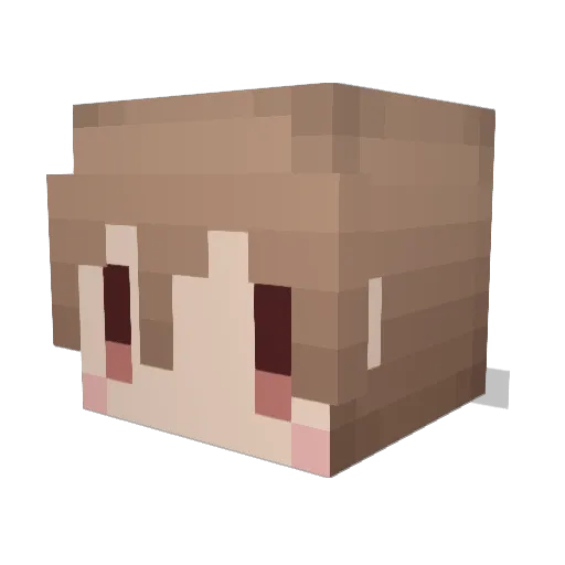 Kareha4926 Minecraft avatar head, 3D render