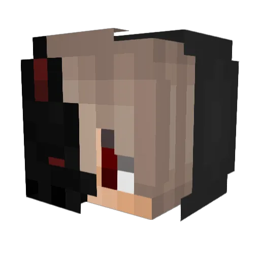Karek997_ Minecraft avatar head, 3D render