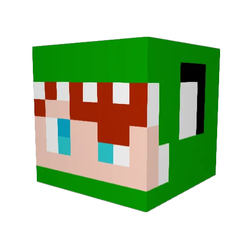 Karen227 Minecraft avatar head, 3D render