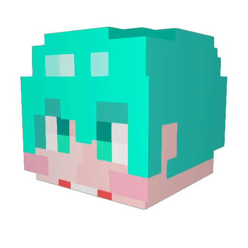 KarenEStar Minecraft avatar head, 3D render