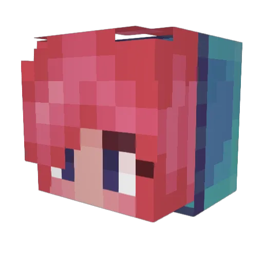 KarenHorse Minecraft avatar head, 3D render