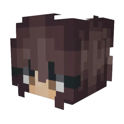 KarenW07 Minecraft avatar head, 3D render
