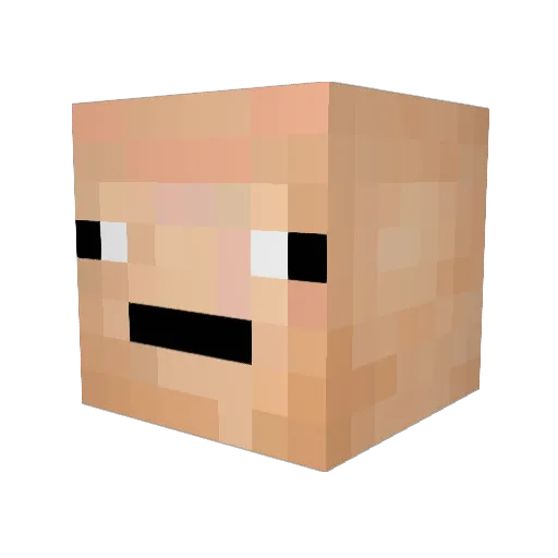 KarensWrath Minecraft avatar head, 3D render