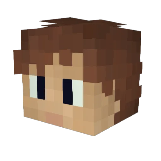 Karfi_tsas Minecraft avatar head, 3D render