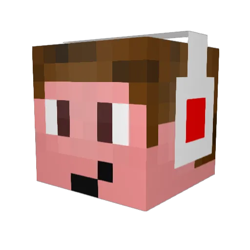 KargkaGames Minecraft avatar head, 3D render