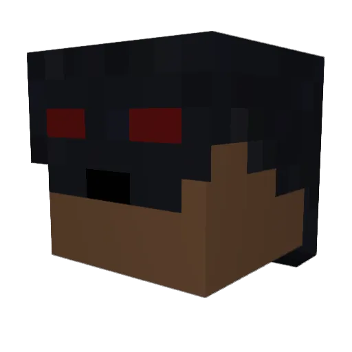 KaribuCountry Minecraft avatar head, 3D render