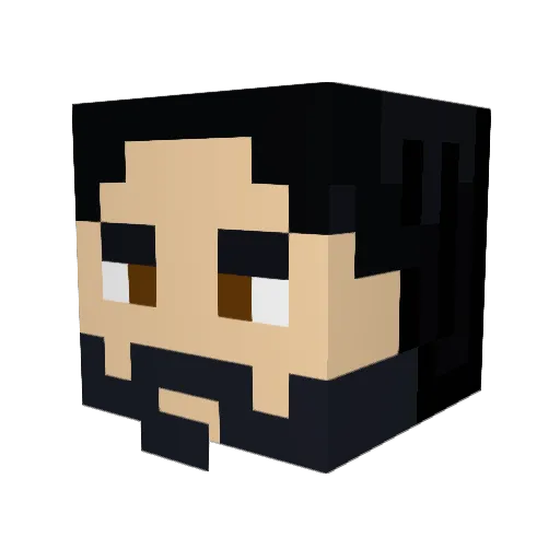 Karie20 Minecraft avatar head, 3D render