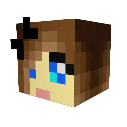 Kariina_ Minecraft avatar head, 3D render