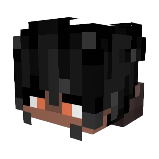 Kariio1x Minecraft avatar head, 3D render