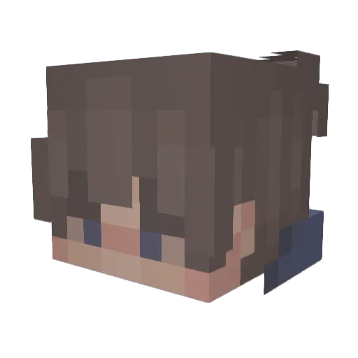 Karim1738 Minecraft avatar head, 3D render