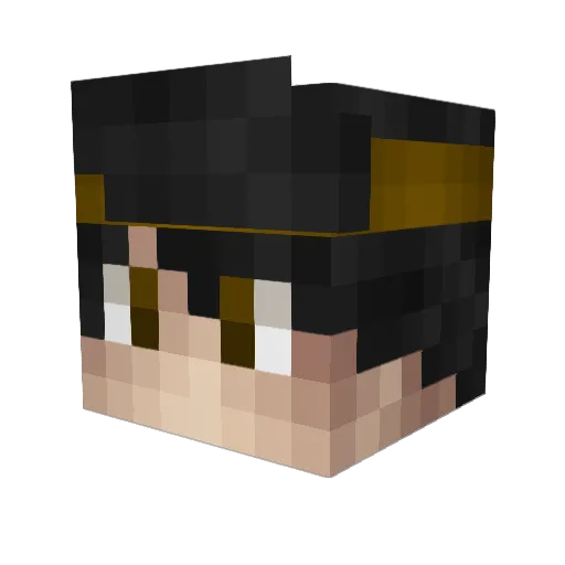 Karimaster Minecraft avatar head, 3D render