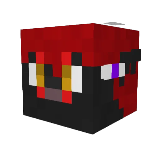 Karimi Minecraft avatar head, 3D render