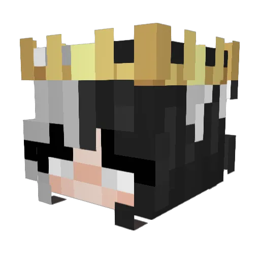 Karimisback Minecraft avatar head, 3D render