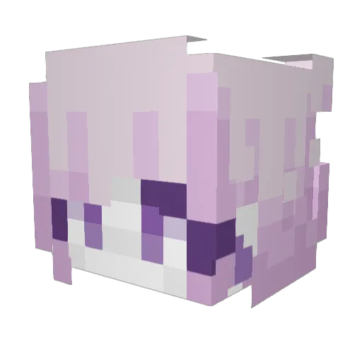 KarinaES Minecraft avatar head, 3D render