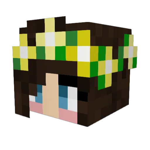 KarinaZ Minecraft avatar head, 3D render
