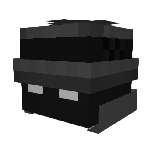 Karinenganas Minecraft avatar head, 3D render