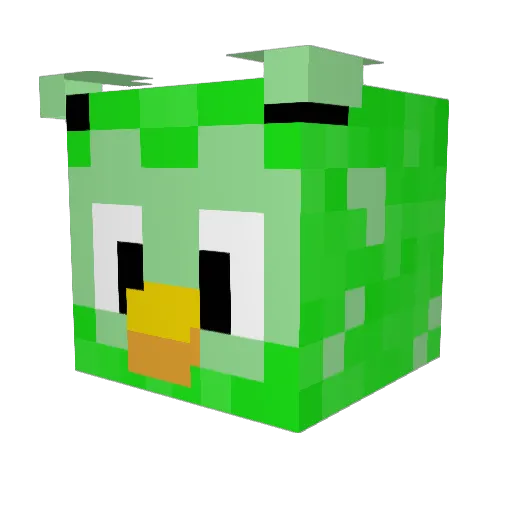 Karinsks Minecraft avatar head, 3D render
